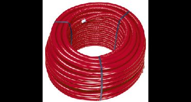 Uponor - Uni Pipe PLUS buis - 25mm - met isolatielaag 6mm - rood (Per Rol 50m)