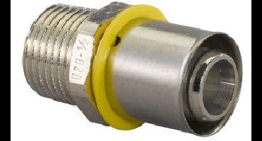 Uponor MLC-G gas koppeling - pers x buitendraad - 25mm x 1"