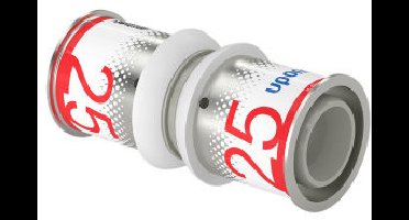 Uponor S-Press Plus koppeling - pers x pers - 25mm x 25mm - ppsu - Kiwa