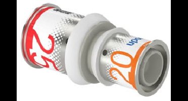 Uponor S-Press Plus verloop koppeling - pers x pers - 25mm x 20mm - ppsu - Kiwa