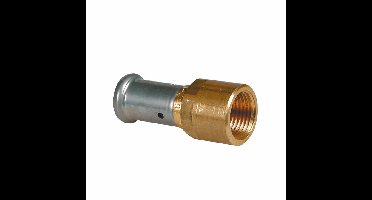 Henco - Koppeling - pers x binnendraad - 32mm x 1-1/4" - Messing