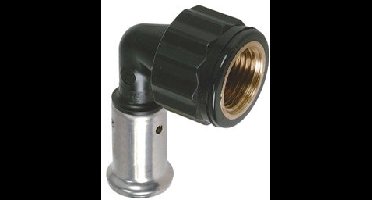 Henco - schroef knie 90� - pers x binnendraad - 40mm x 1-1/4" - pvdf