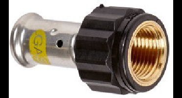 Henco - schroef koppeling - gas - pers x binnendraad - 20mm x 3/4" - pvdf