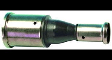 Henco - verloop koppeling - pers x pers - 40mm x 32mm - pvdf