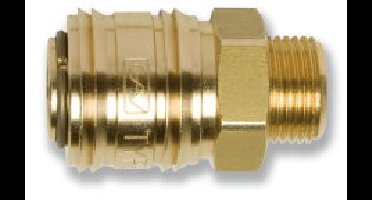 Euroline - Snelkoppeling - Buitendraad - 1/2" - messing