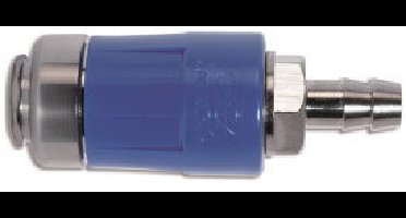 Euroline - Veiligheidskoppeling met slangtule - Steek - 6mm - aluminium