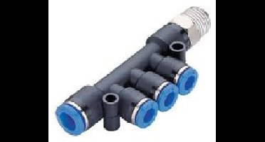 Verloopkoppeling G1/4"-6-6-6-8