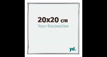 Fotolijst 20x20 cm - Zilver Hoogglans - Kunststof - Annecy