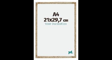 Fotolijst A4 - 21x29,7 cm - Goud - MDF - Catania