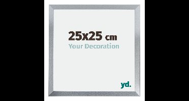 Fotolijst 25x25 cm - Zilver Glans - MDF - Catania