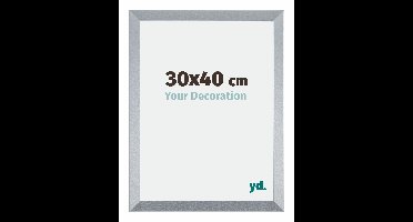 Fotolijst 30x40 cm - Zilver Glans - MDF - Catania