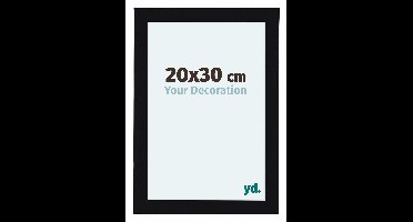 Fotolijst 20x30 cm - Zwart Hoogglans - MDF - Como