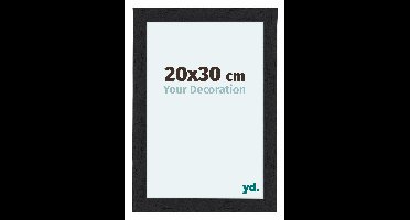 Fotolijst 20x30 cm - Zwart - Houtnerf - MDF - Como