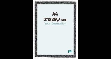 Fotolijst A4 - 21x29,7 cm - Grijs Geveegd - MDF - Como