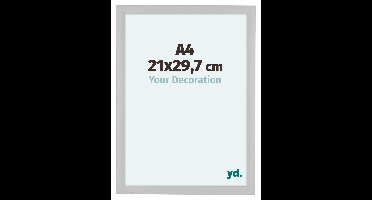 Fotolijst A4 - 21x29,7 cm - Wit Mat - MDF - Como