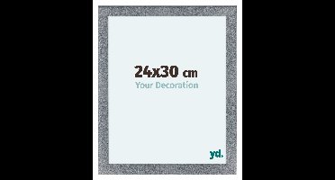 Fotolijst 24x30 cm - Aluminium - Geborsteld - MDF - Como