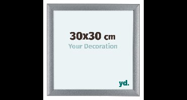 Fotolijst 30x30 cm - Zilver Mat - MDF - Como