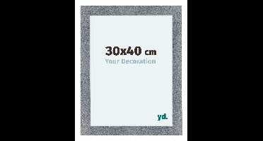 Fotolijst 30x40 cm - Aluminium - Geborsteld - MDF - Como