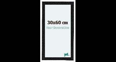 Fotolijst 30x60 cm - Zwart Mat - MDF - Como