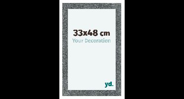 Fotolijst 33x48 cm - IJzer Geveegd - MDF - Como