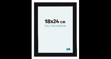 Fotolijst 48x64 cm - Zwart Hoogglans - MDF - Como