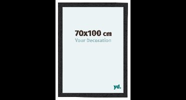 Fotolijst 70x100 cm - Zwart - Houtnerf - MDF - Como
