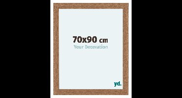 Fotolijst 70x90 cm - Noten- Hout - Licht - MDF - Como