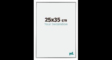 Fotolijst 25x35 cm - Zilver Hoogglans - Kunststof - Evry