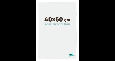 Fotolijst 40x60 cm - Wit Hoogglans - Kunststof - Evry