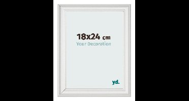 Fotolijst 18x24 cm - Wit Geveegd - MDF - Lazio