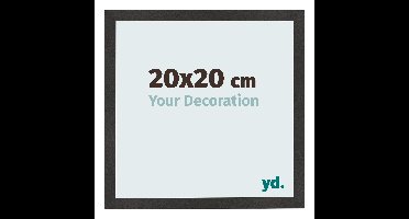 Fotolijst 20x20 cm - Zwart Mat - MDF - Bologna