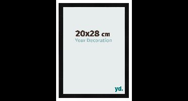 Fotolijst 20x28 cm - Zwart Hoogglans - MDF - Pisa