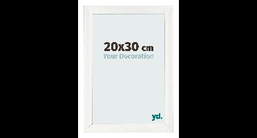 Fotolijst 20x30 cm - Wit Geveegd - MDF - Pisa