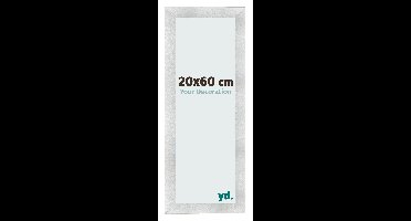 Fotolijst 20x60 cm - Aluminium Geborsteld - MDF - Pisa