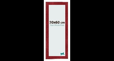 Fotolijst 20x60 cm - Wijnrood Geveegd - MDF - Pisa