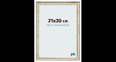 Fotolijst 21x30 cm - Metaalglans - MDF - Lazio