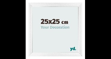 Fotolijst 25x25 cm - Wit Hoogglans - MDF - Pisa