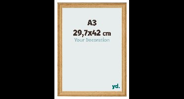 Fotolijst A3 - 29,7x42 cm - Dennen Houtnerf - MDF - Lazio