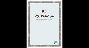 Fotolijst A3 - 29,7x42 cm - Metaal Vintage - MDF - Pisa