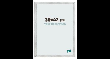 Fotolijst 30x42 cm - Aluminium Geborsteld - MDF - Pisa