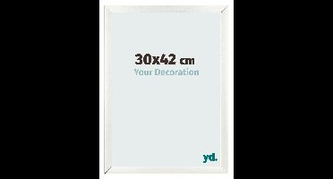 Fotolijst 30x42 cm - Wit Geveegd - MDF - Pisa