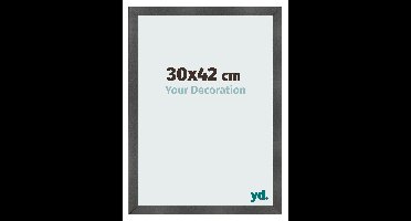 Fotolijst 30x42 cm - Zwart Mat - MDF - Pisa