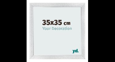 Fotolijst 35x35 cm - Zilver Mat - MDF - Pisa