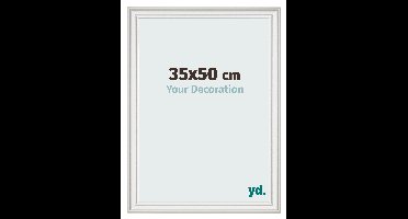 Fotolijst 35x50 cm - Wit Geveegd - MDF - Lazio