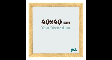 Fotolijst 40x40 cm - Goud Mat - MDF - Pisa