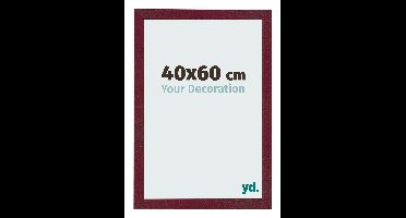 Fotolijst 40x60 cm - Wijnrood Geveegd - MDF - Bologna