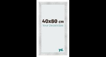 Fotolijst 40x80 cm - Aluminium Geborsteld - MDF - Pisa