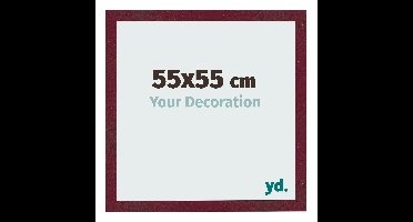 Fotolijst 55x55 cm - Wijnrood Geveegd - MDF - Bologna