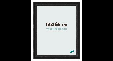 Fotolijst 55x65 cm - Zwart Houtnerf - MDF - Lazio