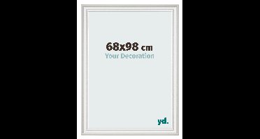 Fotolijst 68x98 cm - Wit Geveegd - MDF - Lazio